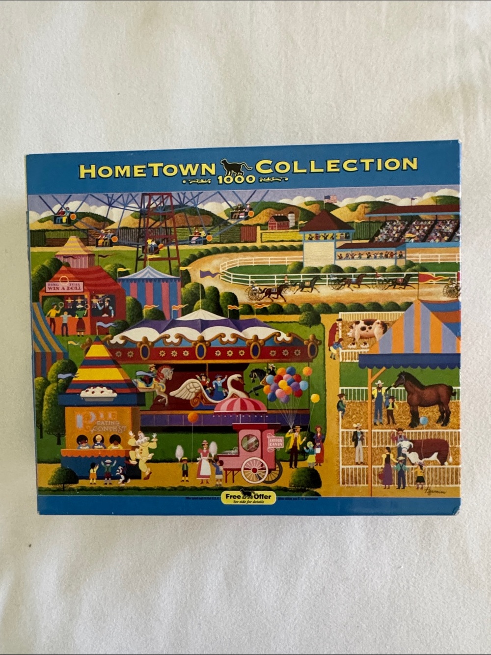 NWT Hometown Collection 1000 piece puzzle "County Fair".  Factory sealed box.